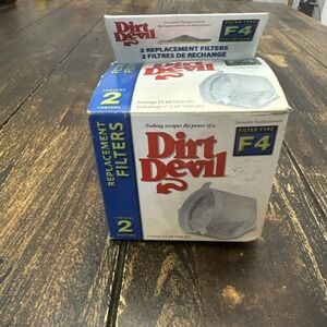Genuine Parts Dirt Devil Filters Type F4 - Part #3ME1950001 - Qty 4 Filters